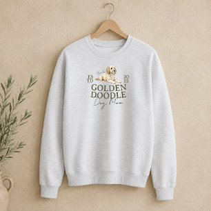 Guld Doodle Hund Mamma Husdjur Porträtt Lång Ärmad Tröja