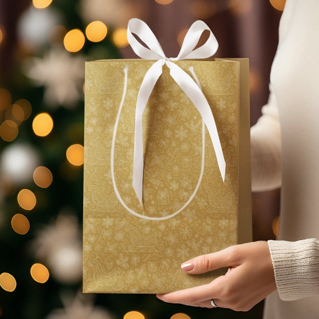 Guld Doodle jul Sleigh Mönster (Skapare uppladdad)