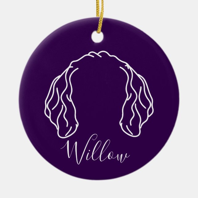 Guld Doodle Ornament (Tavlor) (Framsidan)