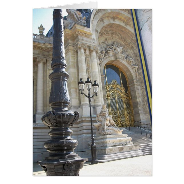 Guld- dörr hälsningskort (Framsidan)