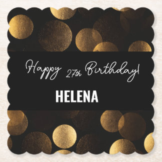 Guld Dots Underlägg Papper