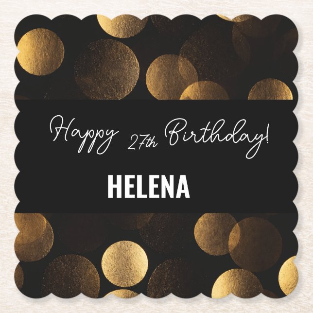 Guld Dots Underlägg Papper (Framsida)