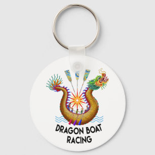 Guld Dragon Boat-Tävlan Nyckelring