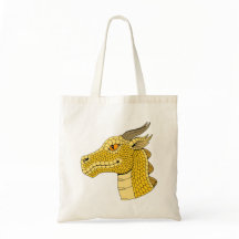 Guld Dragon Head in Profile