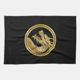 Guld Dragon- Kökshandduk