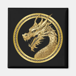 Guld Dragon- Magnet
