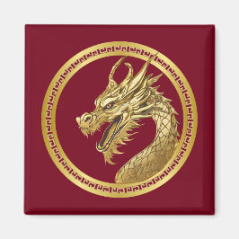 Guld Dragon- Magnet
