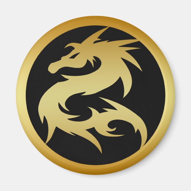 GULD DRAGON MAGNET (Framsidan)