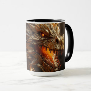 Guld Dragon Mugg