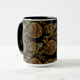Guld Dragon Mugg