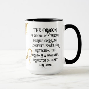 Guld Dragon Mugg