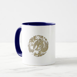 Guld Dragon Mugg