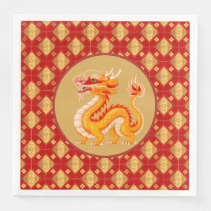 Guld Dragon Pappersservett