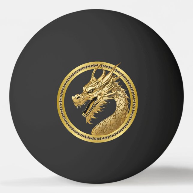 Guld Dragon- Pingisboll (Framsidan)