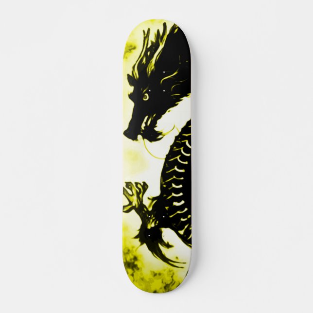 Guld Dragon Suicide Pro Park Board Mini Skateboard Bräda 18,5 Cm (Framsida)