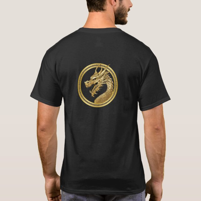Guld Dragon- T Shirt (Baksida)
