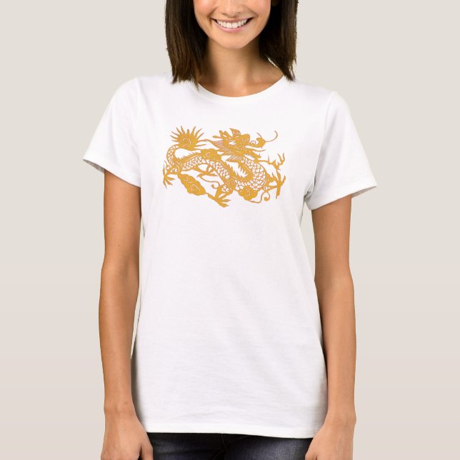 Guld Dragon t-shirt (Framsida)