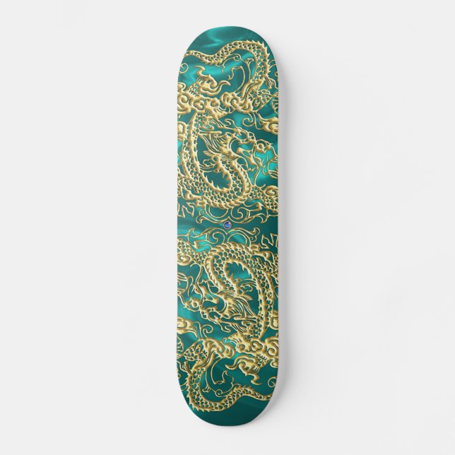 Guld Dragon Turcos Satin Lush Skateboard Bräda 20,5 Cm (Framsida)