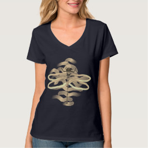 Guld Dragonfly Painting T Shirt