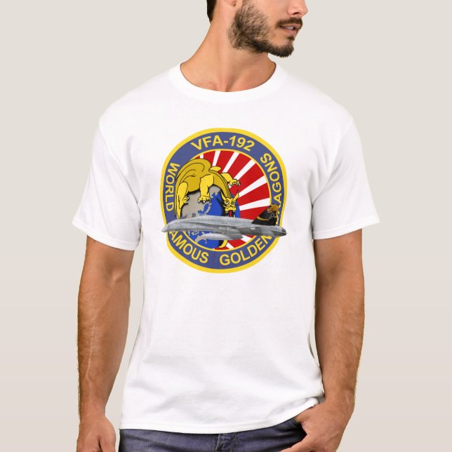 Guld- drakar VFA-192 T-shirt (Framsida)