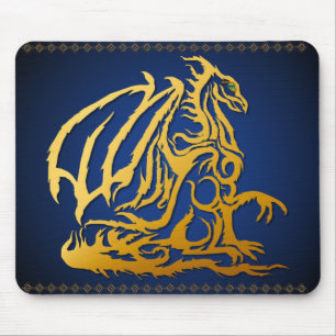 Guld- drake Mousepad Musmatta