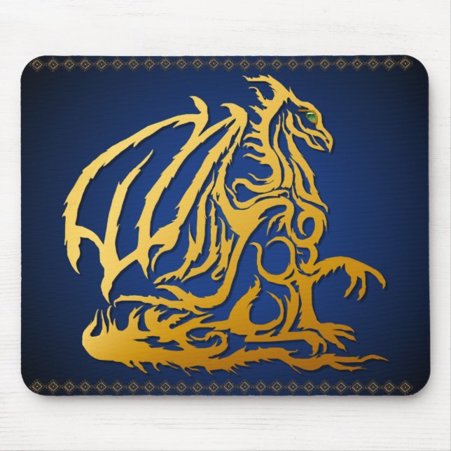 Guld- drake Mousepad Musmatta (Framsidan)