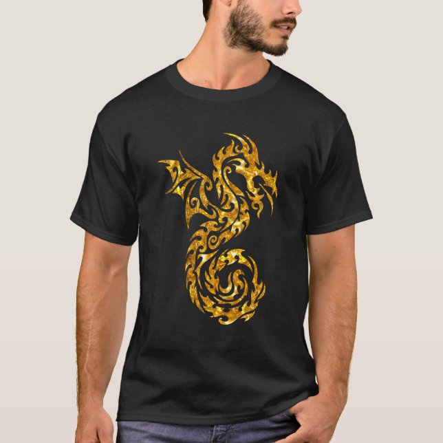 Guld- drake t shirt (Framsida)