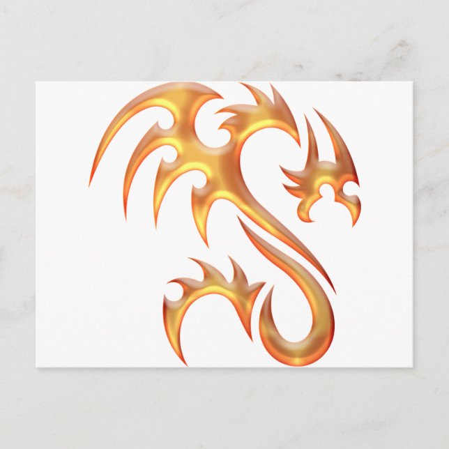 Guld- drake vykort (Framsida)