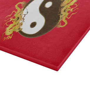 Guld- drake Yin Yang