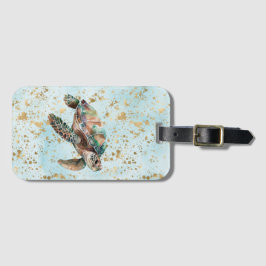 Guld Dream Sea Turtle Bagagebricka