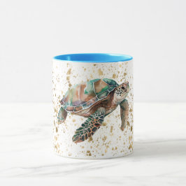 Guld Dream Sea Turtle Mugg