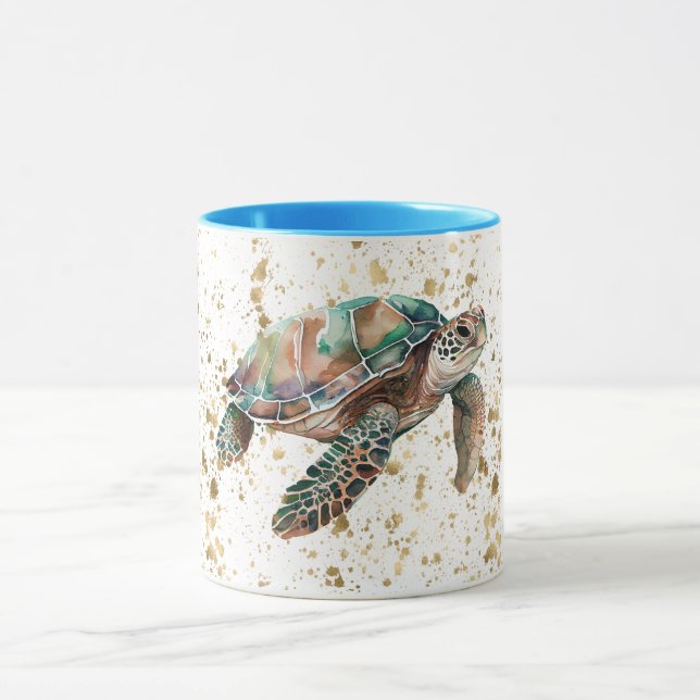 Guld Dream Sea Turtle Mugg (Center)