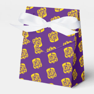 Guld Dreidel Favor Box Presentaskar