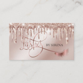 Guld driver Beauty Makeup Girl Lash Visitkort