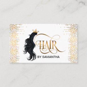 Guld Drives Hair stylist modern typografi Visitkort