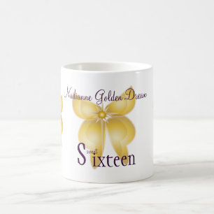 Guld- dröm- sweet sixteen Mug-Cust. Kaffemugg