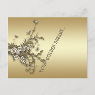 Guld- drömmar vykort