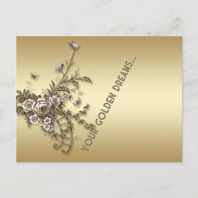 Guld- drömmar vykort (Framsida)