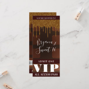 Guld Dropp Wrapper Choklad Godis Bar Party VIP