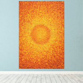 Guld Droppel Solstrålning Texturerad Abstrakt Vägg Canvastryck