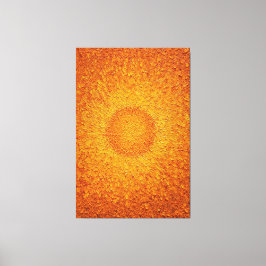 Guld Droppel Solstrålning Texturerad Abstrakt Vägg Canvastryck