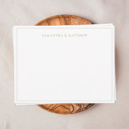 Guld Dubbelkant Par Anteckningskort