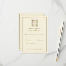 Guld Dubbla Happity Elegant kinesiska Bröllop