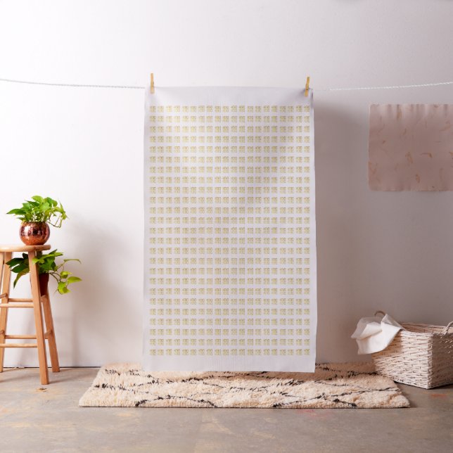 Guld Dubbla Happity Lanterns Anpassningsbar Fabric Tyg (In Situ)