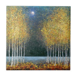 Guld- dunge för blåttmåne kakelplatta