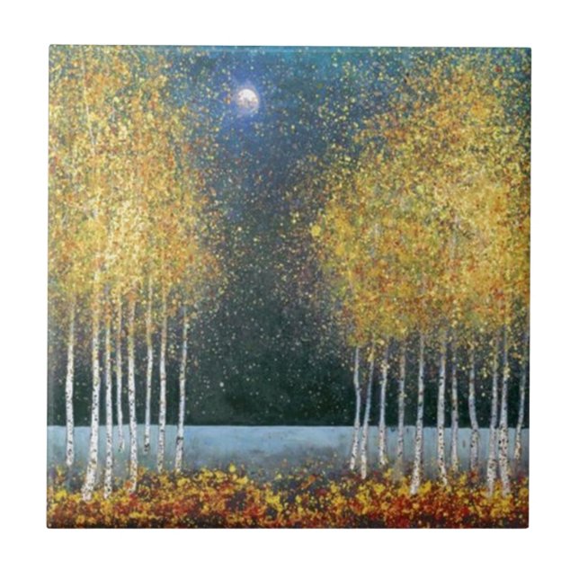 Guld- dunge för blåttmåne kakelplatta (Framsidan)