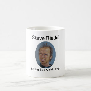Guld- dykare för Steve Riedel-Bering hav på mugg