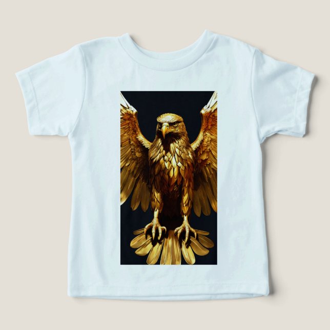 "Guld Eagle: Släpp loss din inre mästare" "Strejka T Shirt (Design Framsida)