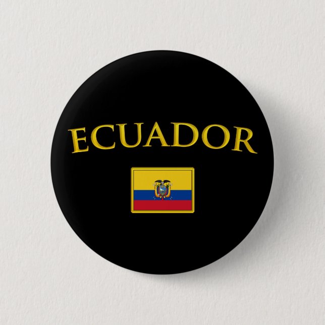 Guld- Ecuador Knapp (Framsida)