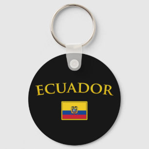 Guld- Ecuador Nyckelring